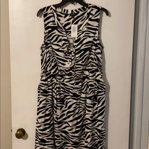 NWT Zebra Dress Torrid size 0